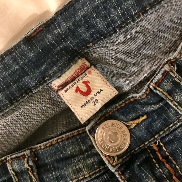True Religion Johnny Big T Straight Denim Jeans - Picture 4 of 5